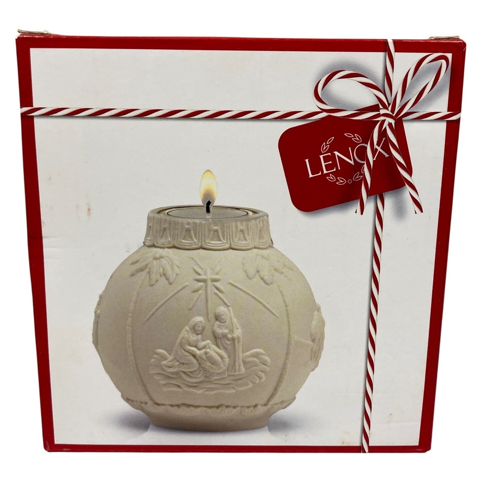 Lenox Ornamental Glow Nativity Votive Porcelain Candle Holder 829656 4in New